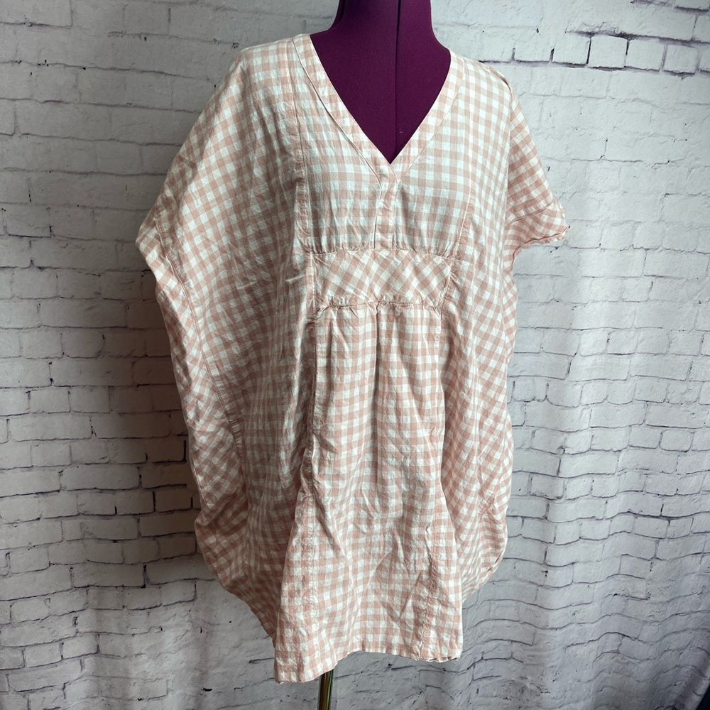 Pehr Womens one size maternity dress pink gingham